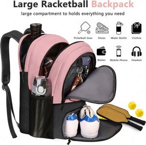 Échantillon gratuit Nouveau sac de pickleball élégant et personnalisé avec grand espace de rangement, compartiment à chaussures, poche humide et crochet de clôture - Product Image 3