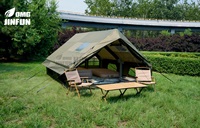 Tente de camping gonflable Oxford 2025 personnalisée, grande, deux chambres, quatre saisons, imperméable, ouverture rapide automatique, >3000mm pour l'extérieur