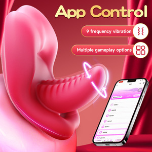 Vibrador de lengua mágico realista con control por aplicación de 9 frecuencias para adultos - Product Image 3
