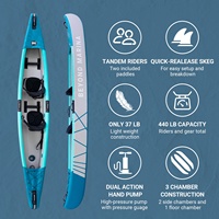 Kayak gonflable de point de chute de bateau de canoë d'eau vive de 2 personnes pour la pêche