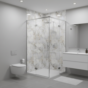 Panneaux muraux décoratifs en PVC pour salle de bain, offrant une apparence esthétique, une imperméabilité, une résistance aux moisissures et une qualité supérieure - Product Image 3