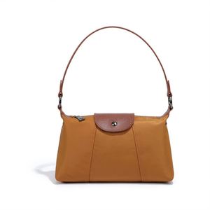 Niche Design nouveau sac femme automne et hiver rétro marron petit sac carré en Nylon motif Vertical épaule sac à main aisselle - Product Image 6