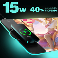 Logo personnalisé chargeur sans fil tapis de souris de jeu accessoires informatiques tapis de souris RGB étendu