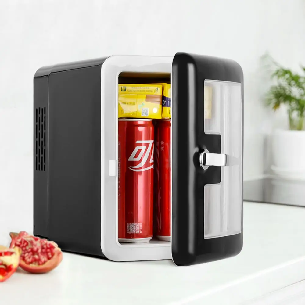 새로운 디자인 4L 자동차 냉장고 휴대용 미니 뷰티 냉장고 미니 냉장고 침실 용