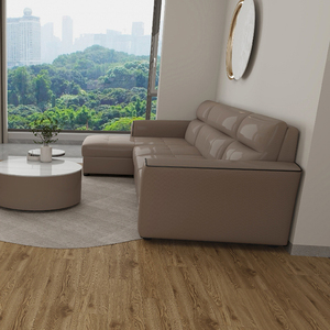 Plancher en vinyle texturé bois imperméable et ignifuge, carrelage de sol, plancher SPC à clic, plancher SPC imperméable - Product Image 4