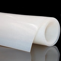 Rouleau de feuille de caoutchouc de silicone naturel ultra-mince, souple, haute transparence, transparent, solide, résistant aux hautes températures et à l'usure