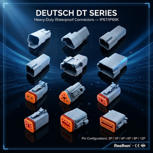 Kits de prises et connecteurs <span class=keywords><strong>électrique</strong></span>s <span class=keywords><strong>étanche</strong></span>s pour automobile Deutsch DT Series DT06-2S 3S 4S 6S 8S 12S/DT04-2P 3P 4P 6P 8P - Product Image 1