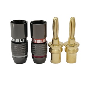 phích cắm loa hình quả chuối mạ vàng 4mm - Product Image 3