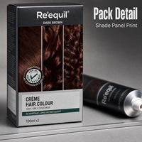 Crème Colorante Semi-Permanente Professionnelle en Gros à Faible MOQ 100ML+100ML en Diverses Couleurs