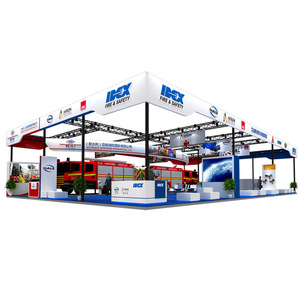 Stand de Exhibición Modular de Aluminio, 10m x 12m x 6m, Rectangular Blanco, con Estructura de Truss, para Ferias y Eventos, con Equipo de Seguridad contra Incendios - Product Image 1