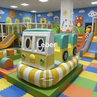 Mignonne structure de jeu d'intérieur pour enfants en forme d'autobus, en mousse souple, équipement de parc d'attractions amusant