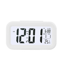 Jam Alarm Digital LED kustom harga istimewa jam Alarm kalender elektronik meja pengatur waktu tunda