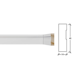 Plinthe en bois sur mesure Moldurarte, hauteur 100 mm, moulure en bois durable, revêtement anti-animaux, plinthe murale - Product Image 4