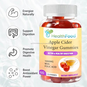 Gomitas de Vinagre de Sidra de Manzana con Vitamina B6 de Alta Calidad OEM, Antioxidantes, para Pérdida de Peso en Adultos, Alta Absorción, Naturales - Product Image 3