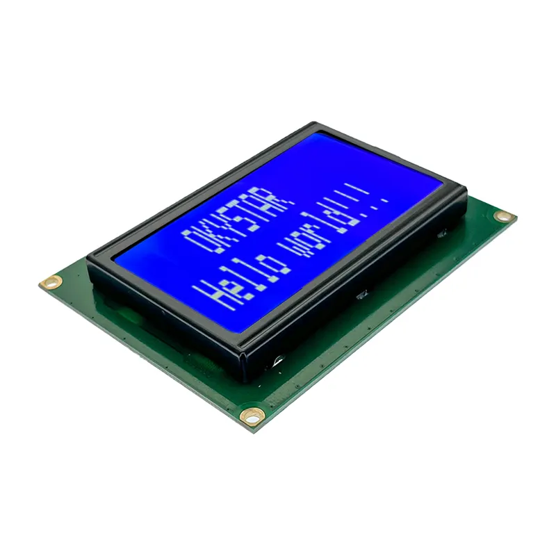 Tampilan layar biru LCD12864 dengan lampu latar modul layar 5V
