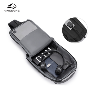 Kingsons chống trộm Ba lô cho người đàn ông lớn Túi ánh sáng <span class=keywords><strong>Sling</strong></span> Bag với TSA khóa ipad túi máy tính xách tay - Product Image 2