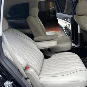 Fundas de Asiento Completas para AMGGLS63 -- Gris Plateado Perla con Beige (Seis Plazas) - Product Image 3