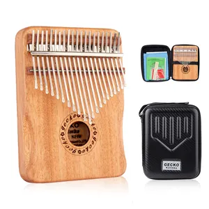 GECKO K21MN Kalimba Thumb Piano 21 teclas de alta calidad en estuche rígido Material Okoume para niños y adultos