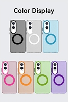 Pour Oneplus 1 + 13 12R 11R Nord CE4 LITE aimant bonbons étui coloré peau mate Transparent Anti empreintes digitales Anti jaunissement couverture