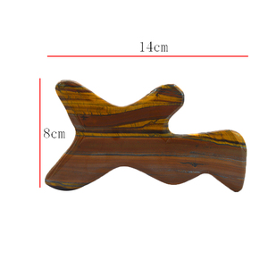 Große Tiger Eye Stone Gesicht Körper Gua Sha Kratz massage Gesichts werkzeug Akupunktur Therapie Trigger punkt Behandlung - Product Image 5