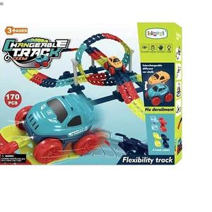 รางพลาสติกสำหรับ<span class=keywords><strong>รถ</strong></span><span class=keywords><strong>แข่ง</strong></span>ของเล่นสำหรับเด็กแบตเตอรี่ลิเธียมประกอบ DIY เพื่อการศึกษารางไฟ<span class=keywords><strong>รถ</strong></span>ไฟฟ้าแบบยืดหยุ่น - Product Image 6