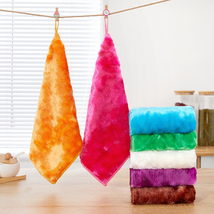 ผ้าเช็ดจานใยไม้สองชั้น สีเขียว ซึมซับน้ำได้ดี สำหรับทำความสะอาดหม้อและกระทะ - Product Image 3