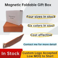 Boîte d'emballage magnétique rigide en carton recyclable sur mesure, boîte cadeau pliante de luxe avec couvercle magnétique