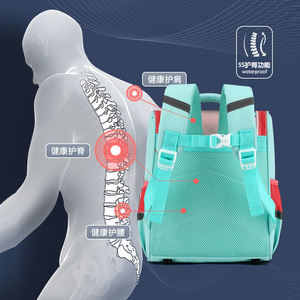 Children's Cartoon <b>Waterproof</b> <b>School</b> <b>Backpack</b> for Primary <b>School</b> Kindergarten Boys Girls Ultra-Light Weight-Reducing Zipper - Product Image 5
