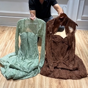Serene Hill LA73769 Elegante <span class=keywords><strong>Vestido</strong></span> de Noche Verde Salvia con Encaje, Chaqueta <span class=keywords><strong>Bolero</strong></span> de Manga Larga, Abertura Alta y Corte Sirena para <span class=keywords><strong>Fiesta</strong></span> 2026 - Product Image 6