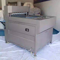 Nouvelle trancheuse à viande congelée automatique commerciale à haute efficacité, lame droite, épaisseur réglable, marque Kessler, 200-300 kg/h