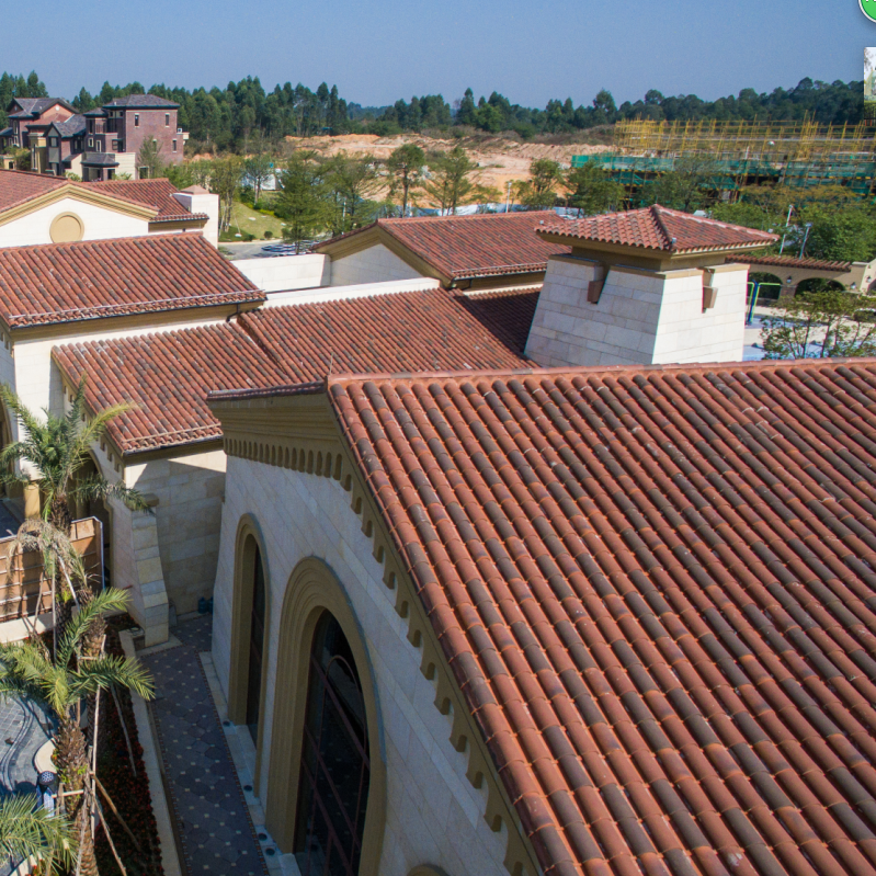 Китайская Терракотовая керамическая глиняная черепица для крыши