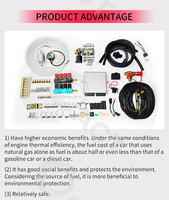 Kits de conversion au gaz naturel CNG pour moteurs automobiles 8 cylindres, kit de révision du moteur pour Hyundai G4ed, kit de conversion hors-bord électrique
