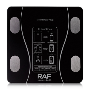 Báscula de peso de baño de grasa corporal de Venta caliente RAF <span class=keywords><strong>R</strong></span>.10034, báscula de grasa corporal Digital inteligente, báscula de salud inteligente para Fitness - Product Image 1