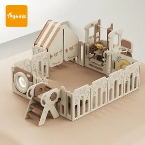 Chất Lượng Cao Bé Playpen Anh Không Mùi Phim Hoạt Hình Nhiều Màu Di Chuyển Có Thể Gập Lại Hàng Rào Playpen Cho Bé An Toàn Trẻ Sơ Sinh Playpen Nhựa