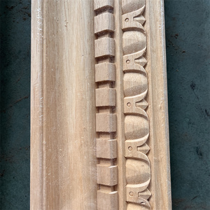 BAIYI WOOD Cornice Decorativa Tradizionale Antica per Porta, Modanatura a Corona, Cornici in <span class=keywords><strong>Legno</strong></span> Intagliato Non Finito Liscio - Product Image 4