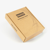Cajas de Cartón Corrugado Ecológicas, Recicladas, con Logotipo Personalizado en Relieve, Color Kraft Marrón A9, Tipo E-flute, con Cierre Magnético