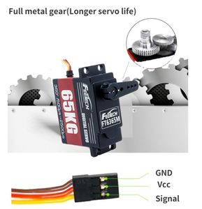 Moteurs servo sans noyau 8,4 V 60 kg pour jouets RC à l'échelle 1/8, couple élevé, engrenage hélicoïdal entièrement métallique, étanche IP67, magnétique, pour garçons - Product Image 6
