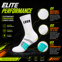 Chaussettes de sport mi-mollet personnalisées avec logo, respirantes, pour la course et l'entraînement, design personnalisé, chaussettes tube sportives pour hommes et femmes