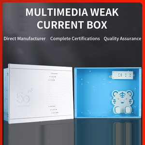 FTTH Home Entry Box Steel <b>Cabinet</b> Wall Flush Mount Plastic Cover Customizable OEM POE/GSM/SDK/GPRS Smart Building Weak Current - Product Image 5