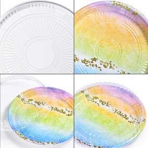 Sunzza Tùy Chỉnh Ngăn Nông Vòng Sushi Thực Phẩm Nhựa Tấm Lớn Lên Bìa Dùng Một Lần Sushi Khay Với Nhật Bản Thiết Kế - Product Image 4