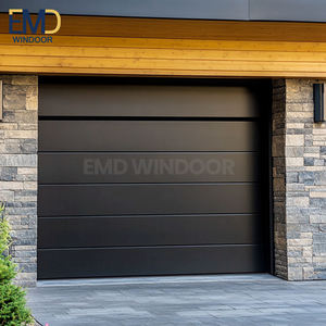 Portes de garage en bois avec panneaux d'isolation thermique double couche - Product Image 3