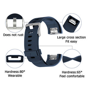 Accessoires de montre intelligente en silicone souple pour <span class=keywords><strong>Fitbit</strong></span> <span class=keywords><strong>Charge</strong></span> <span class=keywords><strong>2</strong></span>, bracelet de remplacement - Product Image 2