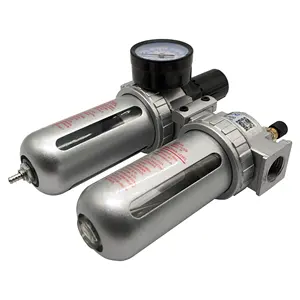 SFC Series Pneumatic Air Filter Regulator Lubricator Combination G1/4'' G3/8'' G1/2'' Pneumatic Air Filter FRL Combination