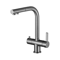 Robinet de cuisine rétractable avec design coulissant et rotation à 360° °   Robinet de cuisine pivotant en laiton pour eau potable directe