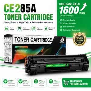 Cartouche de toner compatible <span class=keywords><strong>HP</strong></span> 85A CE285A pour <span class=keywords><strong>HP</strong></span> LaserJet P1102 P1108 M1132 M1212nf, cartouche de toner noir à haut rendement - Product Image 1