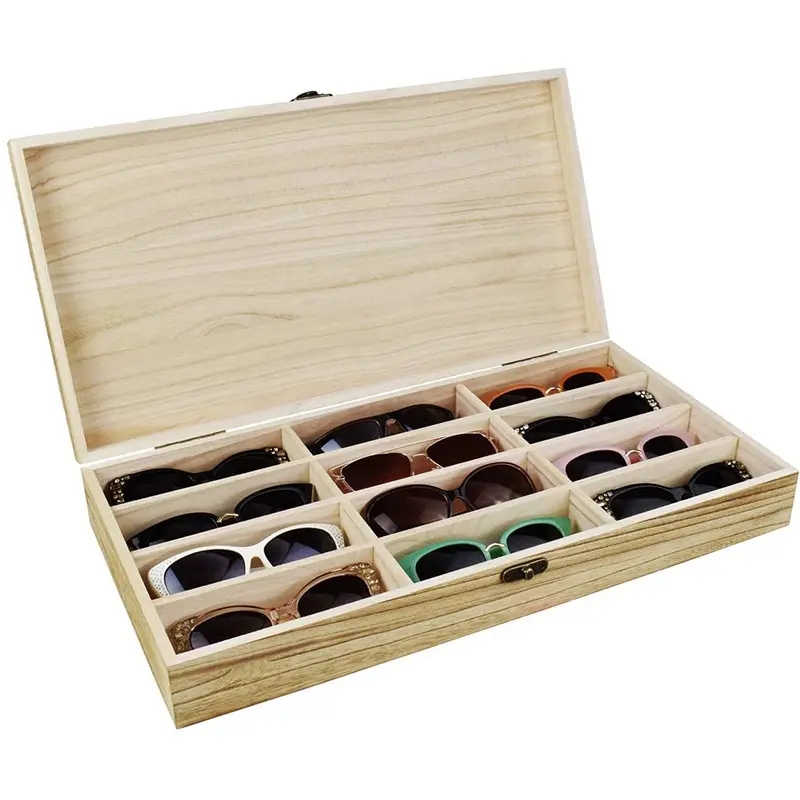 12-панельный ящик для хранения стеллажей для очков и солнцезащитных очков