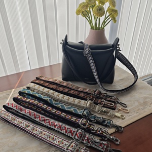 WQ حقيبة مخصصة حزام جديد أزياء الغيتار العرقي محفظة استبدال المنسوجة حبال الكتف حزام السيدات عبر الجسم حقيبة حزام - Product Image 4