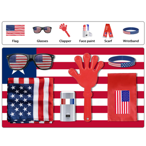 Banderas Españolas Personalizadas 2026, Kit de Animación para Fanáticos del Fútbol, Juego de Seis Banderas de <span class=keywords><strong>España</strong></span> - Product Image 5