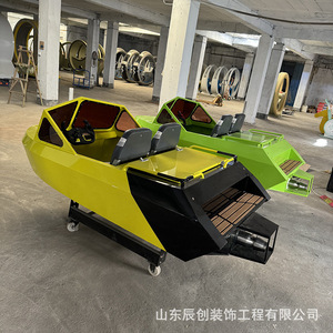 <b>Electric</b> <b>Jet</b> <b>Boat</b> <b>Mini</b> Dual Seater Fiberglass Hull Tourist <b>Boat</b> Entertainment Water Ride - Product Image 2