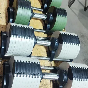 Stokta özelleştirilmiş renk ucuz fitness ekipmanları spor ağırlıkları set çekirdek 20kg 32kg 36kg ayarlanabilir dambıl seti 40kg